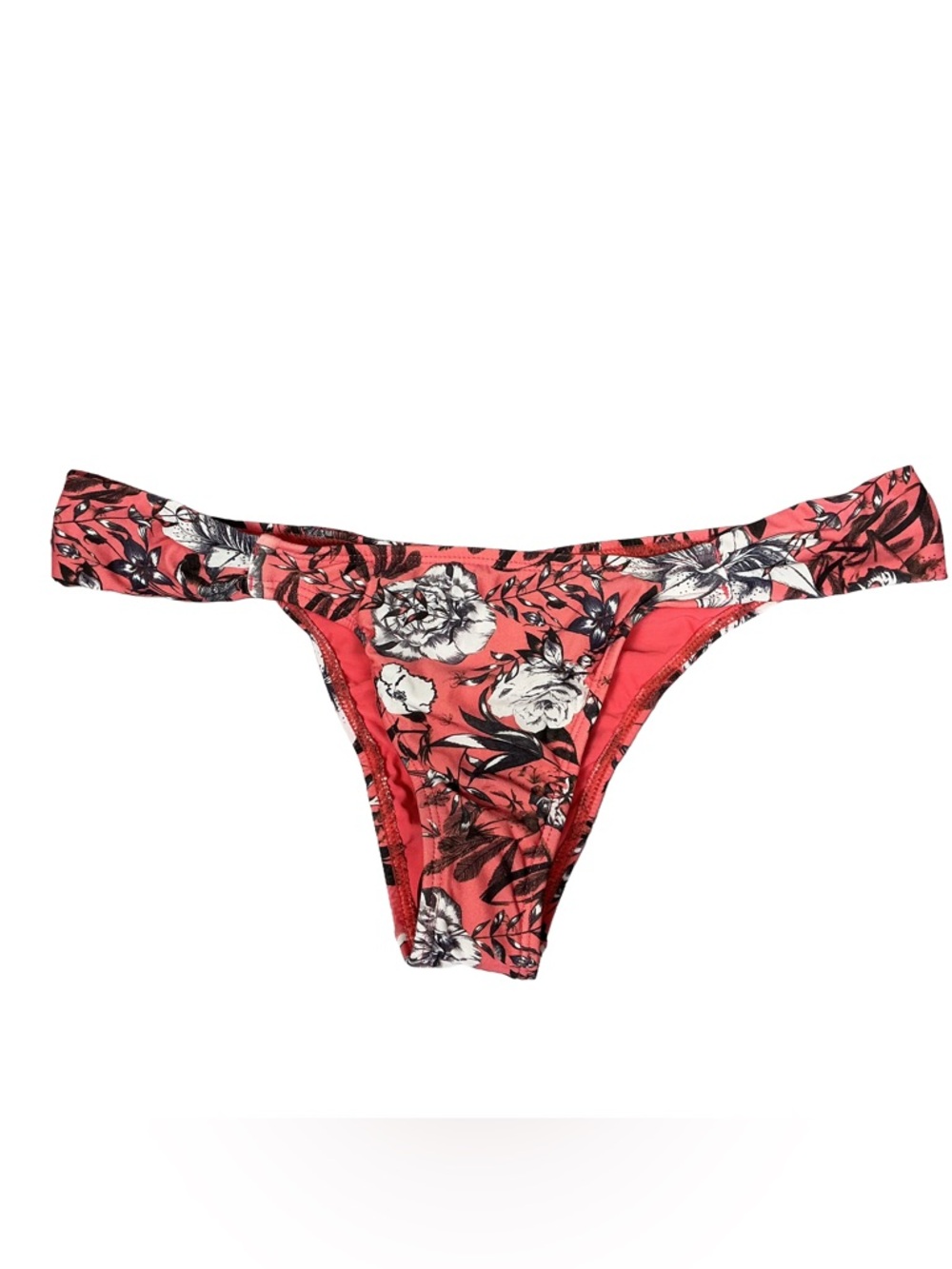 Sofia by Vix Floral Bikini Bottoms NWT Pink Tropical Swim Size Large